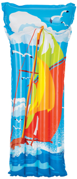 Deluxe inflatable swimming pool lounger